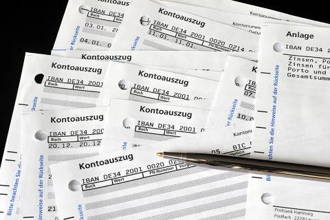 Foto: Kontoauszüge